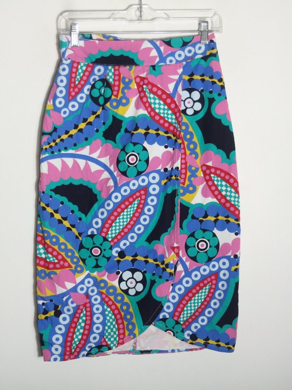 J Crew Tie Back Tulip‎ Pencil Skirt Ratti Kaleidoscope Floral 4 Colorful Preppy